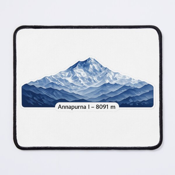 Item preview, Annapurna I 8091 m – Minimalist Himalayan Mountain Sticker designed and sold by GabeMountainArt.