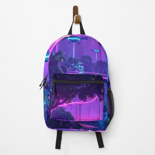 Item preview, Cyberpunk Jungle Drone Landscape designed and sold by Threadistiq.