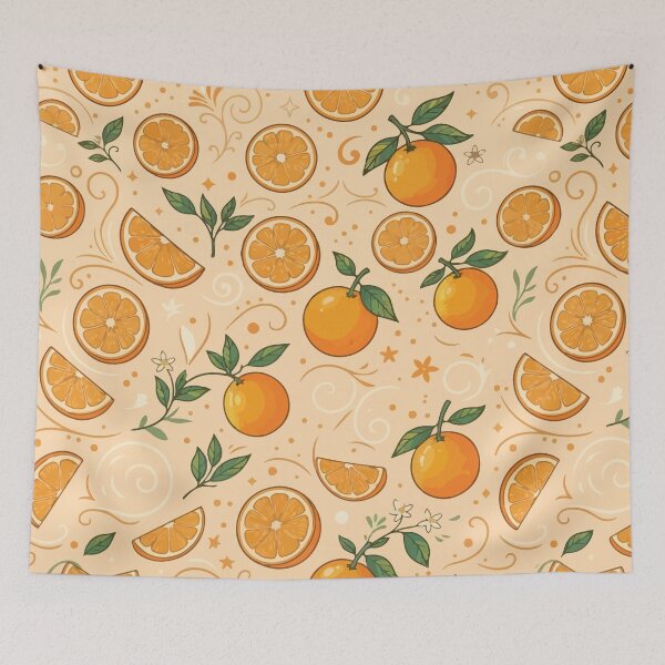 Item preview, Orange Swirl! | Fun Summery Orange Pattern for Phone Cases Sheets, Scarves, etc. designed and sold by Vanilla-Girl.