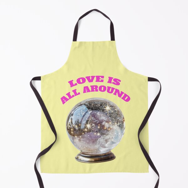Item preview, Love is all around Snow globe with saying, pink designed and sold by Mauswohn.