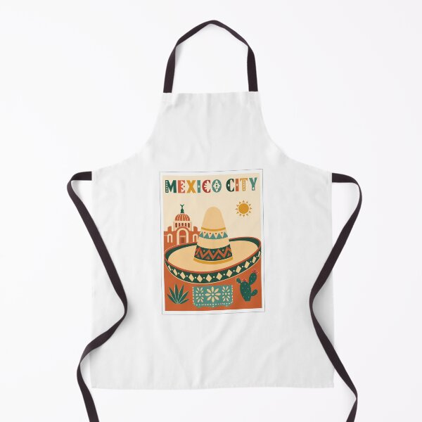Item preview, Vintage Mexico City Sombrero Travel Poster designed and sold by Beyond Destinations.