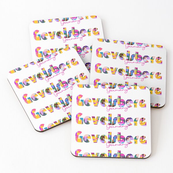 Item preview, Gevelsberg, Germany, Vibrant Abstract City Typography Art designed and sold by Wanderful-roads.