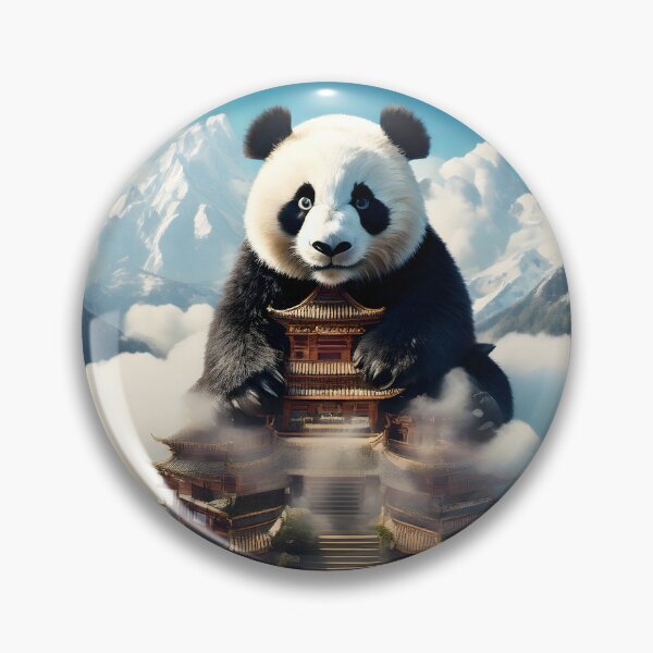 Item preview, Giant Panda Temple Fantasy Art designed and sold by Threadistiq.