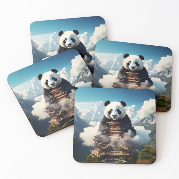Item preview, Giant Panda Temple Fantasy Art designed and sold by Threadistiq.