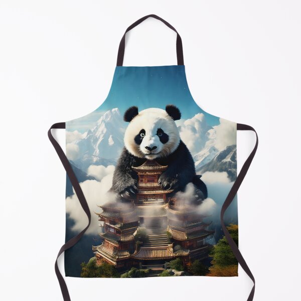 Item preview, Giant Panda Temple Fantasy Art designed and sold by Threadistiq.