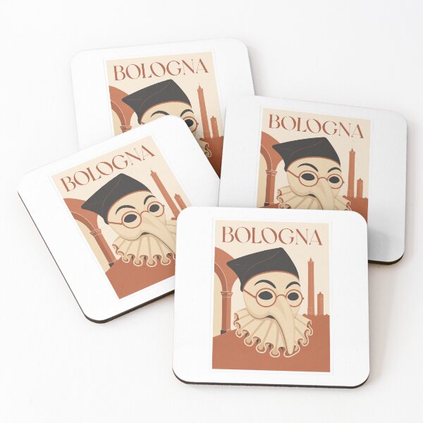 Item preview, Vintage Bologna Italy Balanzone Mask Travel Poster designed and sold by Beyond Destinations.