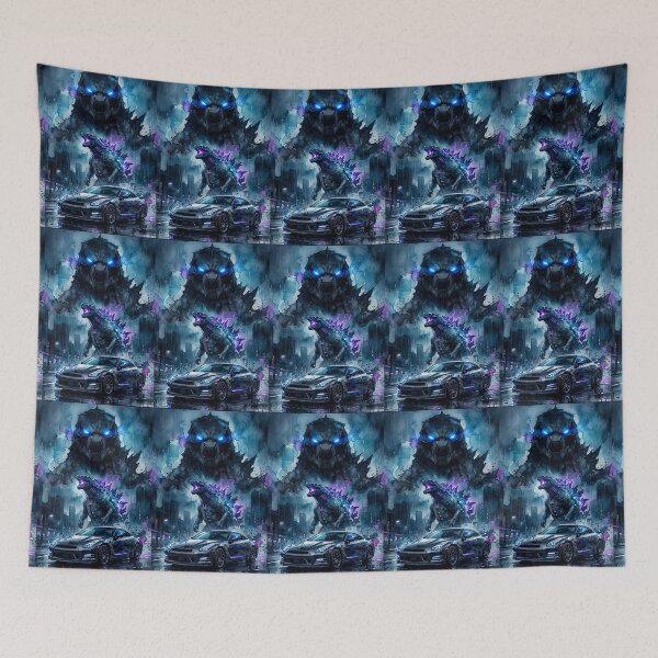 Item preview, JDM Street Monster Twin Turbo V6 Watercolor Auto Art designed and sold by RevUpDesign.