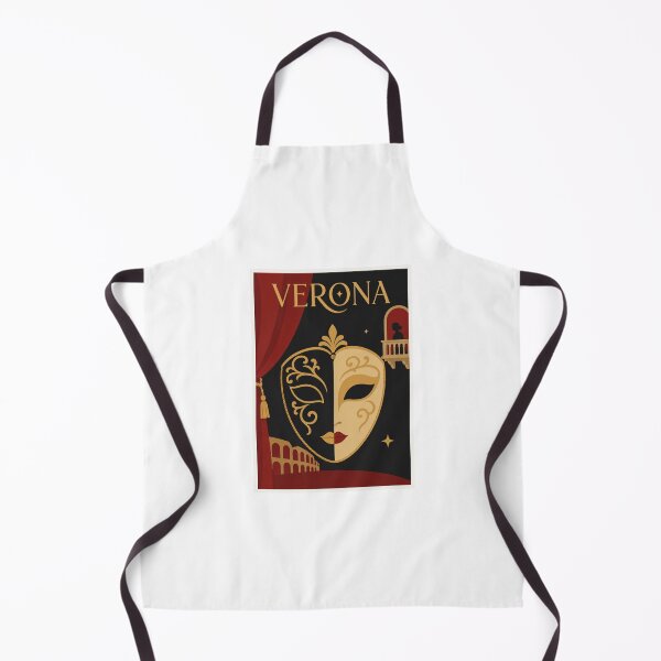 Item preview, Vintage Verona Italy Romeo Juliet Mask Poster designed and sold by Beyond Destinations.