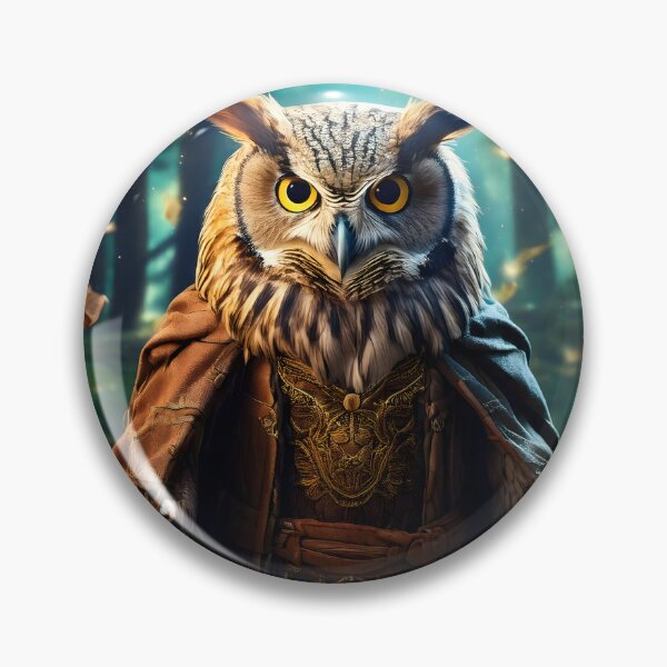 Item preview, Fantasy Owl Wizard Art designed and sold by Threadistiq.