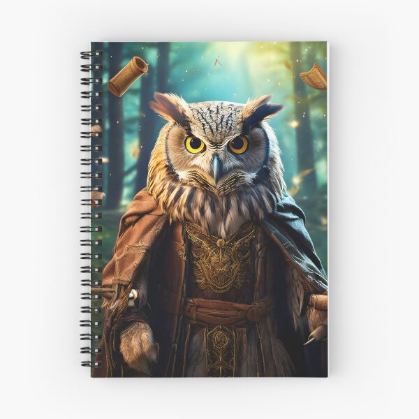 Item preview, Fantasy Owl Wizard Art designed and sold by Threadistiq.