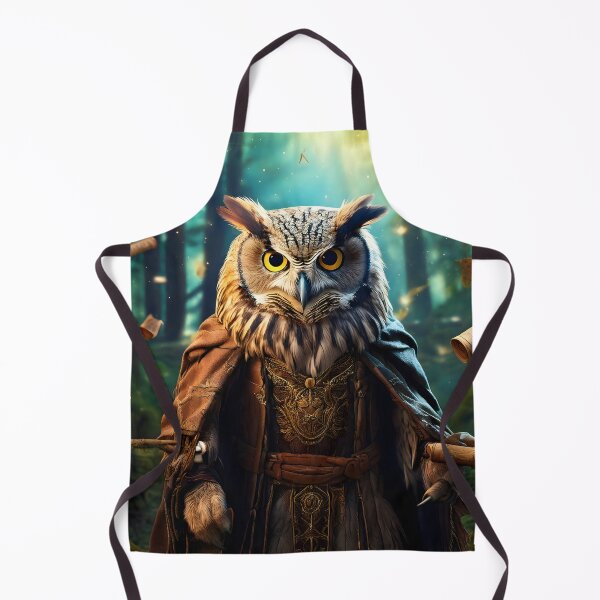 Item preview, Fantasy Owl Wizard Art designed and sold by Threadistiq.