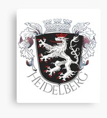 Heidelberg armoiries avec embellissement Impression sur toile