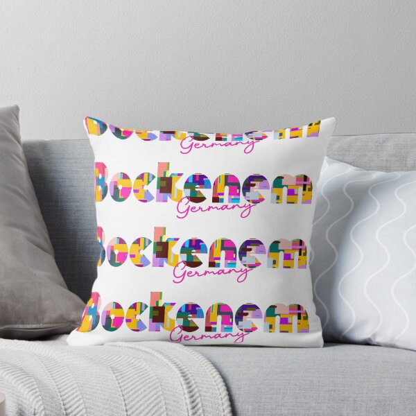 Item preview, Bockenem, Germany, Vibrant Abstract City Typography Art designed and sold by Wanderful-roads.