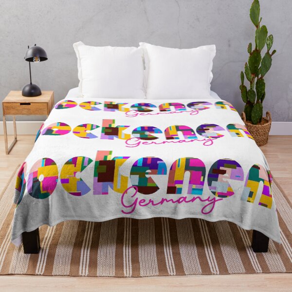 Item preview, Bockenem, Germany, Vibrant Abstract City Typography Art designed and sold by Wanderful-roads.