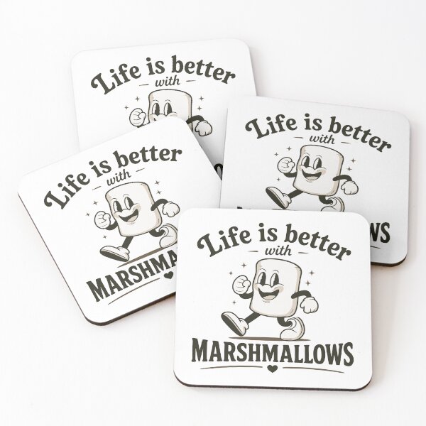 Item preview, Life is better with marshmallows designed and sold by HandicraftArt.