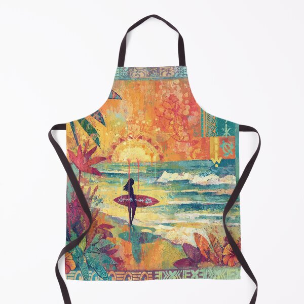 Item preview, Boho Tropical Paradise: Textured Abstract Surfer Girl Print designed and sold by sunnthreads.