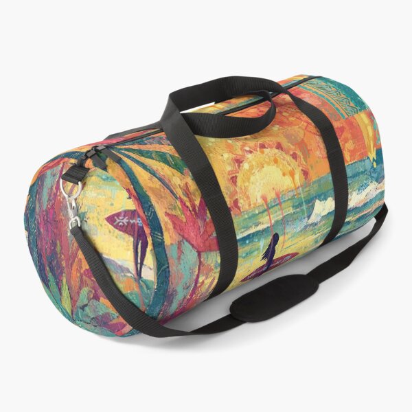 Item preview, Boho Tropical Paradise: Textured Abstract Surfer Girl Print designed and sold by sunnthreads.