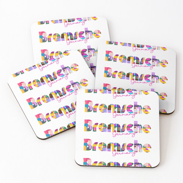 Item preview, Bramsche, Germany, Vibrant Abstract City Typography Art designed and sold by Wanderful-roads.