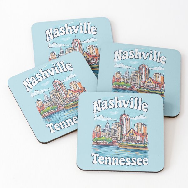 Item preview, Nashville Skyline Colorful Cityscape  designed and sold by HowToCanadian.