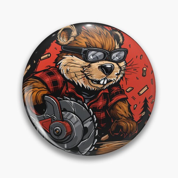 Item preview, Funny Carpenter Beaver Measure Twice Cut Once Swear Often designed and sold by FizjoHed.