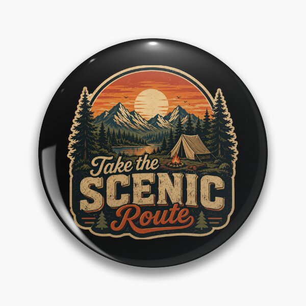 Item preview, Take the Scenic Route Vintage National Park Adventure Retro Camping Design designed and sold by RJACreative.
