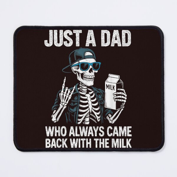 Item preview, Just A Dad Who Always Came Back With The Milk Funny Skeleton Dad Father's Day T-Shirt designed and sold by 3liegy.