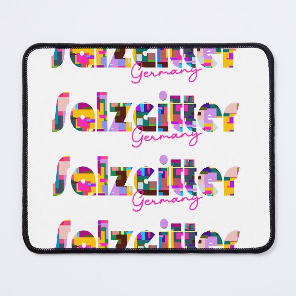 Item preview, Salzgitter, Germany, Vibrant Abstract City Typography Art designed and sold by Wanderful-roads.