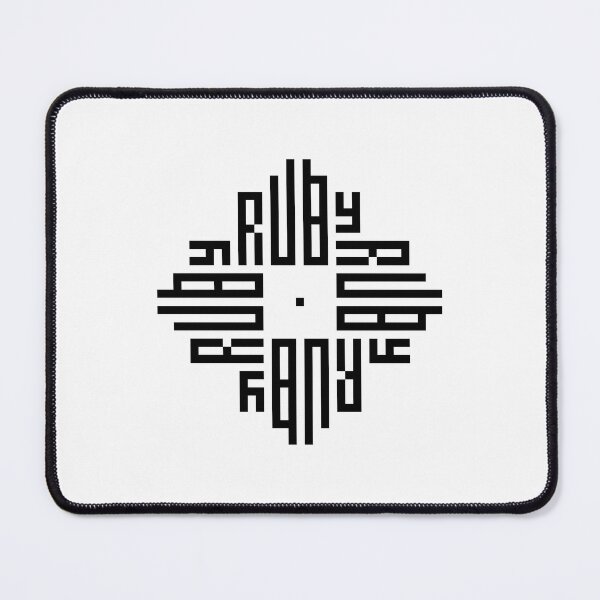 Item preview, RUBY | Black | Modern Geometric Kufi Calligraphy | From Name to Art designed and sold by FOR YOUR NAME.