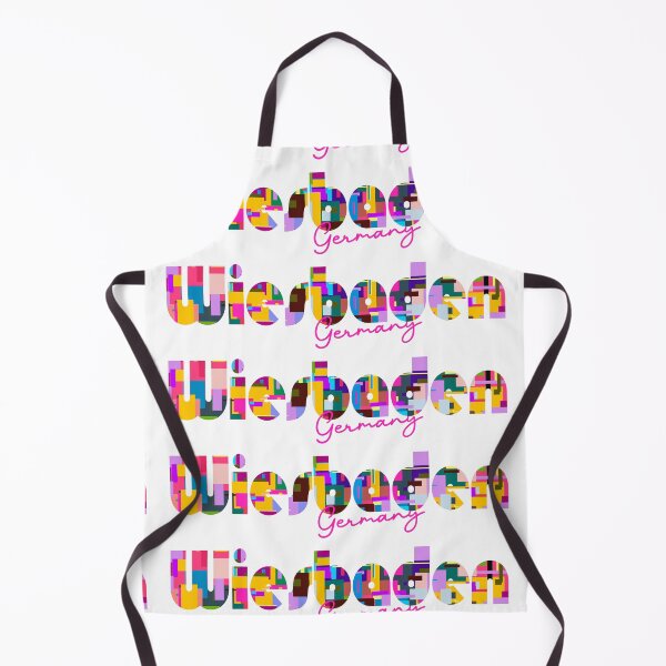 Item preview, Wiesbaden, Germany, Vibrant Abstract City Typography Art designed and sold by Wanderful-roads.
