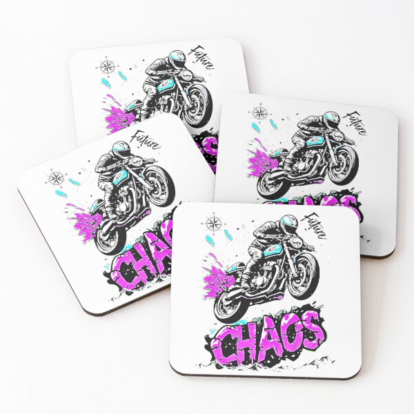 Item preview, Chaos Motorcycle Rider Cafe Racer Adventure designed and sold by Neer arts.