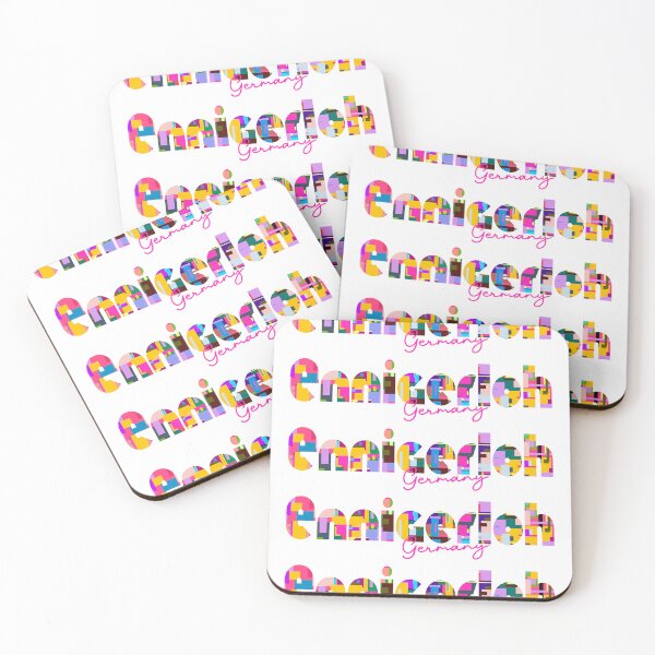 Item preview, Ennigerloh, Germany, Vibrant Abstract City Typography Art designed and sold by Wanderful-roads.