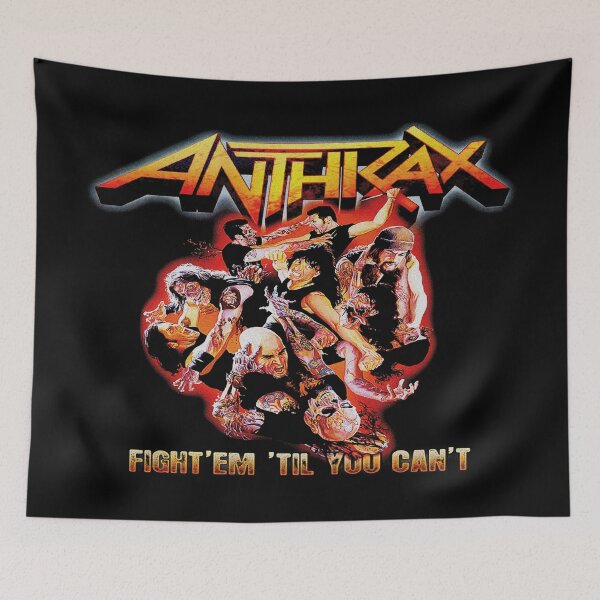 Item preview, Anthrax Fight 'Em Til You Can't Vintage Thrash Metal Band designed and sold by jonasuhali33.