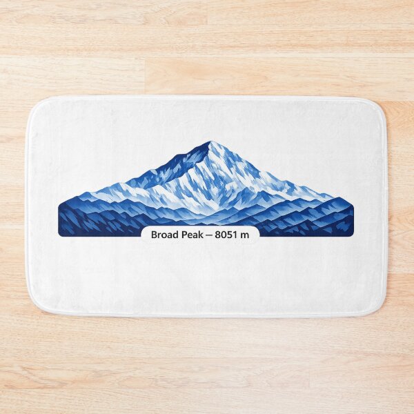 Item preview, Broad Peak  8051 m – Minimalist Himalayan Mountain designed and sold by GabeMountainArt.