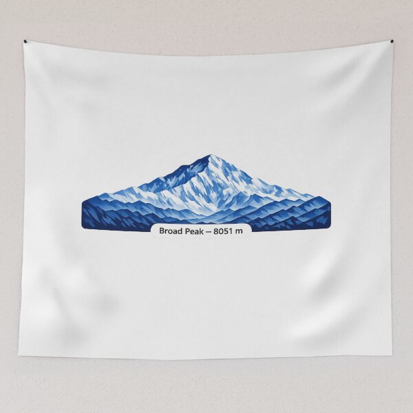 Item preview, Broad Peak  8051 m – Minimalist Himalayan Mountain designed and sold by GabeMountainArt.
