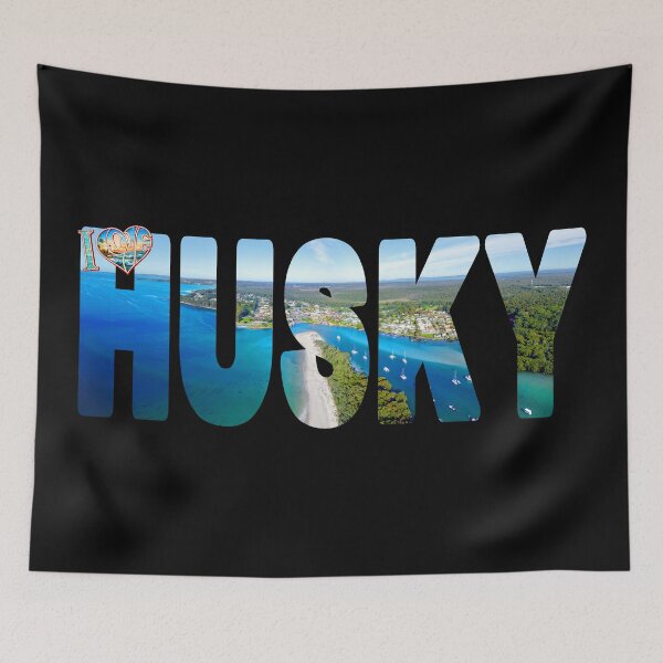 Item preview, I LOVE HUSKY - Huskisson Jervis Bay Shoalhaven New South Wales Australia designed and sold by Adam Gormley.