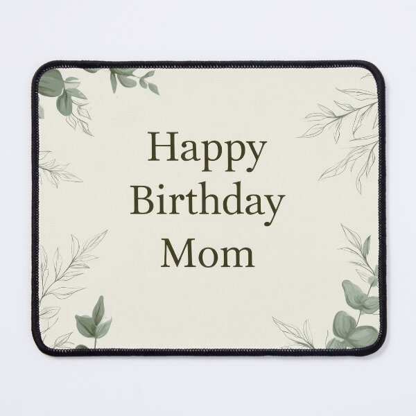 Item preview, Happy Birthday Mom Elegant Eucalyptus Botanical Birthday Design designed and sold by Zabolotna_Art.