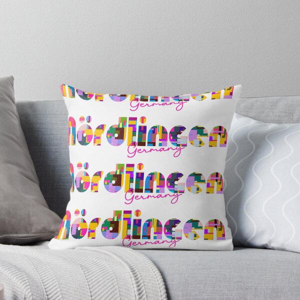 Item preview, Nördlingen, Germany, Vibrant Abstract City Typography Art designed and sold by Wanderful-roads.