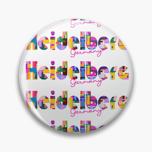 Item preview, Heidelberg, Germany, Vibrant Abstract City Typography Art designed and sold by Wanderful-roads.