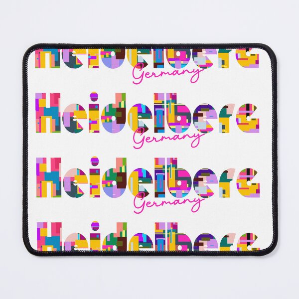 Item preview, Heidelberg, Germany, Vibrant Abstract City Typography Art designed and sold by Wanderful-roads.