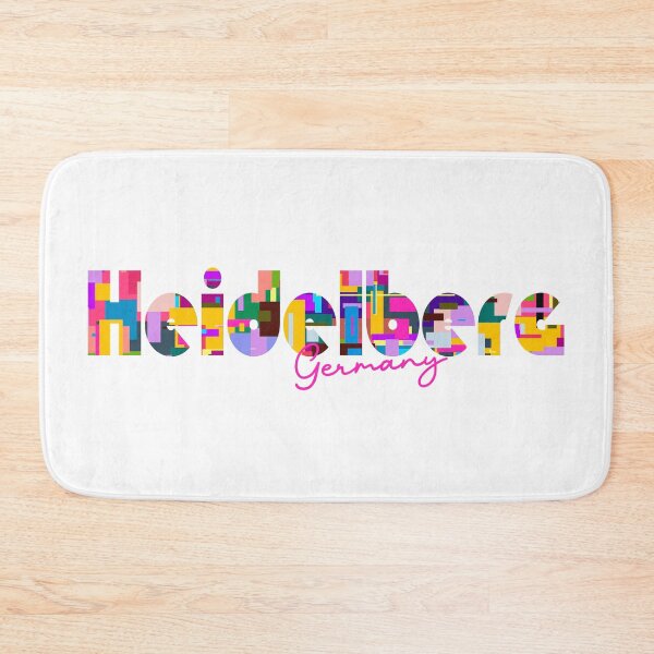 Item preview, Heidelberg, Germany, Vibrant Abstract City Typography Art designed and sold by Wanderful-roads.