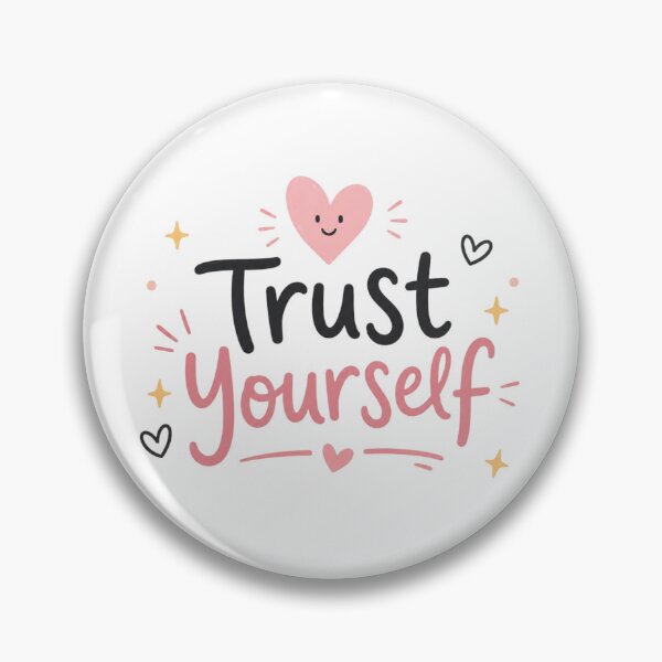 Item preview, Trust Yourself Cute Inspirational Quote Design | Kawaii Motivation Typography designed and sold by Sanika arts .