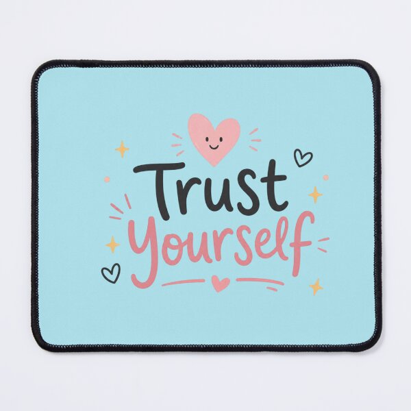 Item preview, Trust Yourself Cute Inspirational Quote Design | Kawaii Motivation Typography designed and sold by Sanika arts .