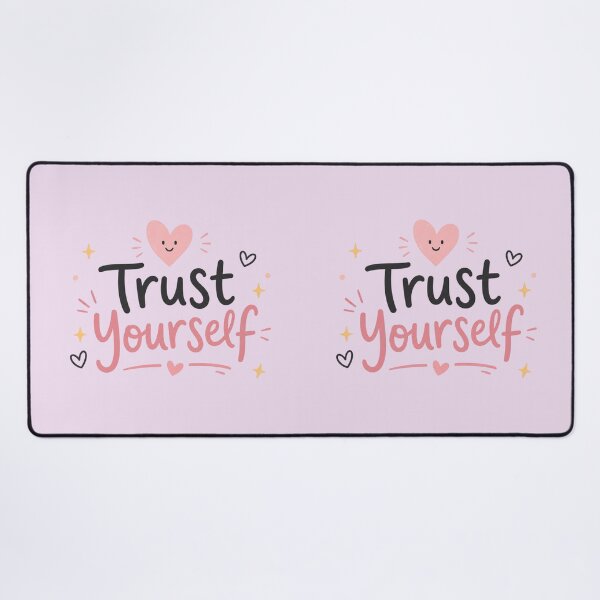 Item preview, Trust Yourself Cute Inspirational Quote Design | Kawaii Motivation Typography designed and sold by Sanika arts .