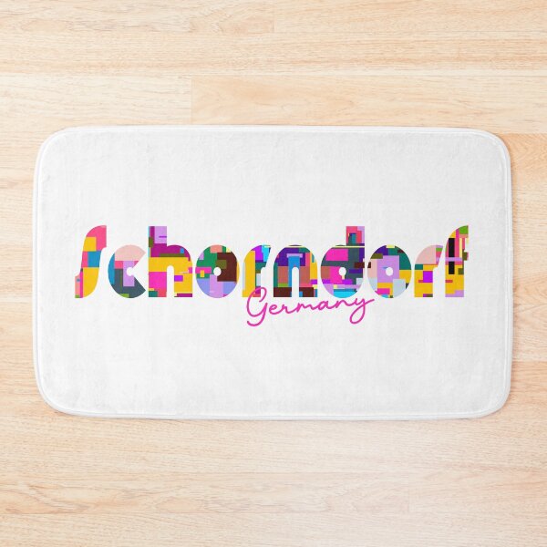 Item preview, Schorndorf, Germany, Vibrant Abstract City Typography Art designed and sold by Wanderful-roads.