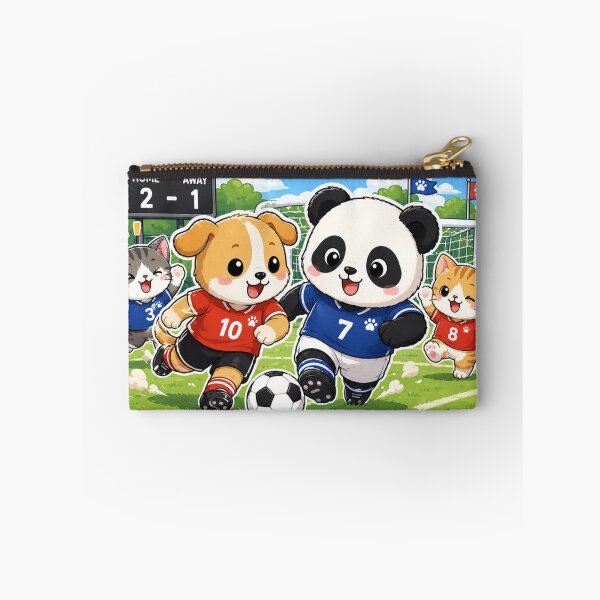 Item preview, Dog Playing Football with Panda & Cats designed and sold by MR4me.