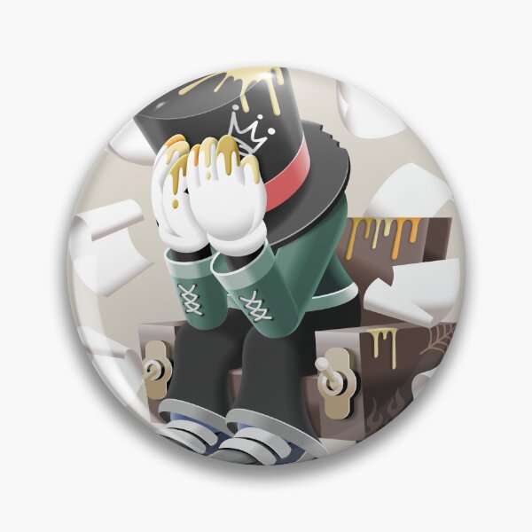 Item preview, Anxious Top Hat Gentleman Surrounded By Papers designed and sold by Lexkon Liu's art.