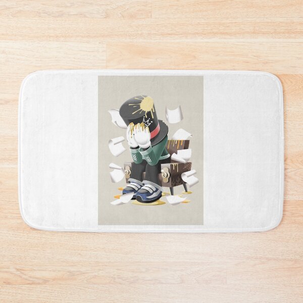 Item preview, Anxious Top Hat Gentleman Surrounded By Papers designed and sold by Lexkon Liu's art.