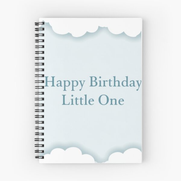 Item preview, Happy Birthday Little One Cute Cloud Nursery Birthday Design designed and sold by Zabolotna_Art.