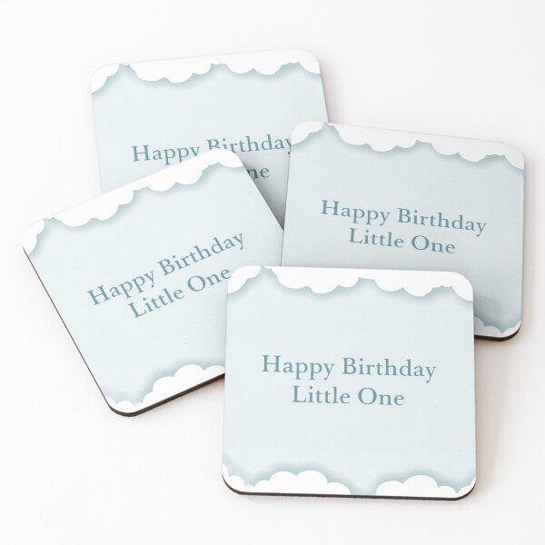 Item preview, Happy Birthday Little One Cute Cloud Nursery Birthday Design designed and sold by Zabolotna_Art.
