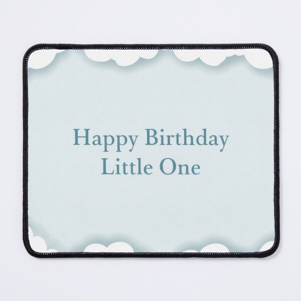 Item preview, Happy Birthday Little One Cute Cloud Nursery Birthday Design designed and sold by Zabolotna_Art.